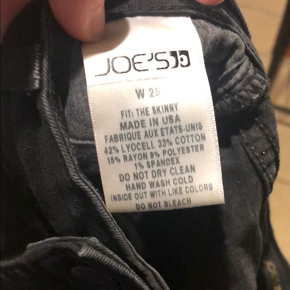 Joe’s Black Leather Jeans - Picture 4 of 6